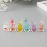 Подвеска для творчества акрил "Коктейль. Эмоции" светится в темноте МИКС 3,5х1,5х1,5 см