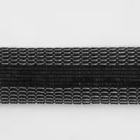 Лента для подгибания швов, термоклеевая, 25 мм, 100 см, чёрная