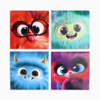 Блокноты 10х10 мм, 16 листов МИКС