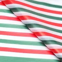 Бумага упаковочная тишью, новогодняя упаковка "Полоски",50 х 66 см.