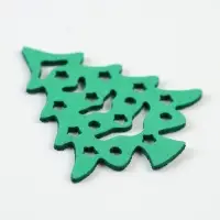 Декор "Зеленые елочки", набор 6 шт.