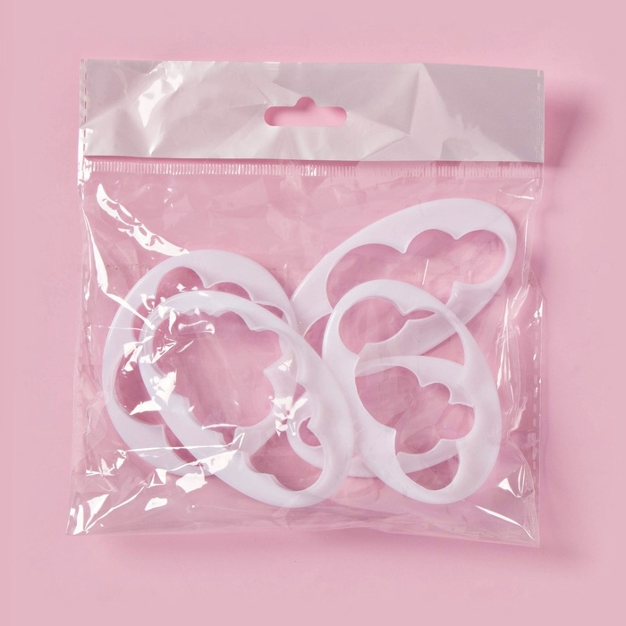 Набор выемок кондитерских для марципана и теста Доляна, 5 шт, 7,8&times;4,6&times;1 см