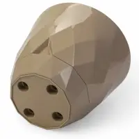 Горшок для цветов "Laurel" D-22 см, 4,5 л с поддоном, бежевый