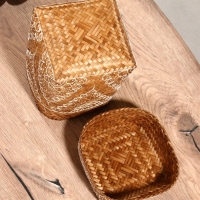 Корзинка плетеная "Морокко" 14х14х23 см