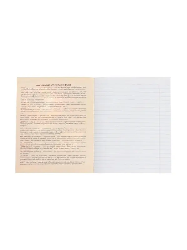 Тетрадь предметная 48 листов в линию, Calligrata &laquo;Доска. Литература&raquo;, обложка мелованный картон