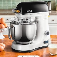 Цельнометаллический планетарный миксер кухонный КТ-3437