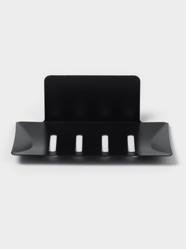 Мыльница настенная, цвет черный