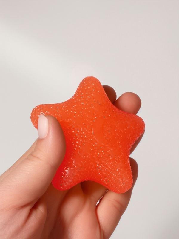 Массажёр реабилитационный TPR (термопласт резина) нагр 20кг d 8см оранж накл OT