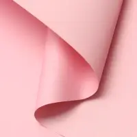 Пленка для цветов тонированная, матовая, пудровый, 58&times;58 см, 70 мкм