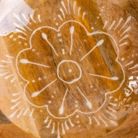 Салатник "Пряник" дерево манго 29х29х11 см