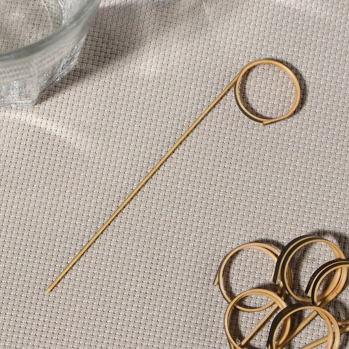 Шпажки Доляна &laquo;Природа&raquo;, 12 см, набор 50 шт, чёрные