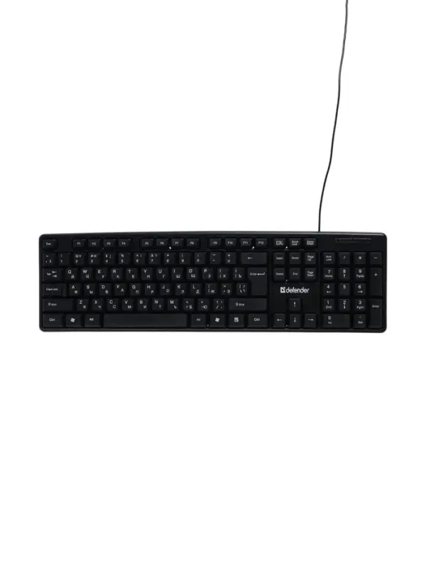 Клавиатура Defender Element HB-520, проводная, мембранная, 107 клавиш, USB, черная