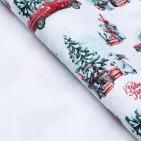 Бумага упаковочная новогодняя глянцевая &laquo;Новогодний лес&raquo;, 68&times;100 см