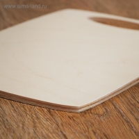 Доска разделочная деревянная "Бочонок", ручка вырез, 25&times;17&times;0,6 см