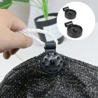 Клипса садовая &laquo;Люверс&raquo;, для крепления затеняющей сетки, пластиковая, чёрная