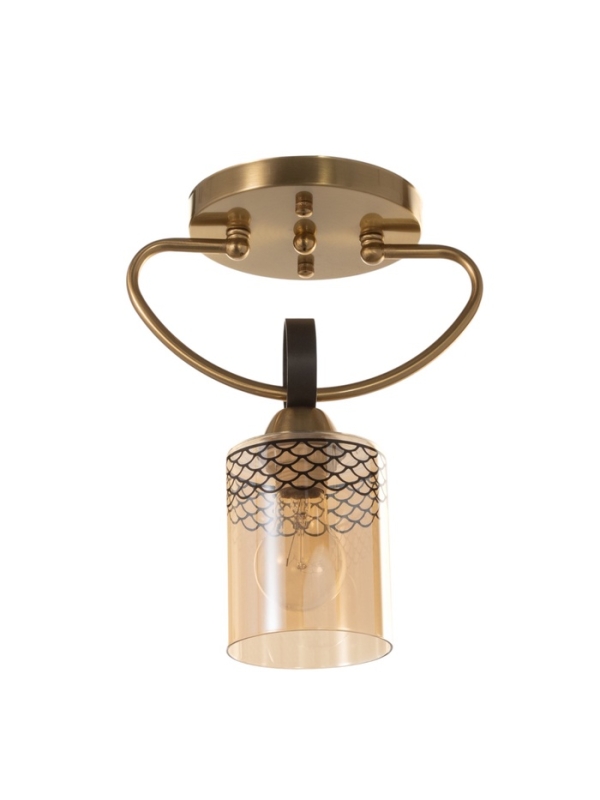 Люстра "Океан" 1х40Вт Е27 латунь 22х15х28см