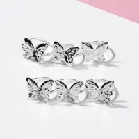 Кольцо детское Выбражулька &laquo;Бабочка ажурная&raquo;, цвет серебро, безразмерное