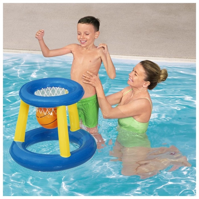 Набор для игр на воде &laquo;Баскетбол&raquo;, d=61 см, корзина, мяч, от 3 лет, 52418 Bestway