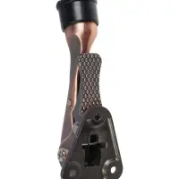 Фиксатор дверной LOCKLAND &ldquo;козья ножка&rdquo;, с автоподъемом, цвет медь