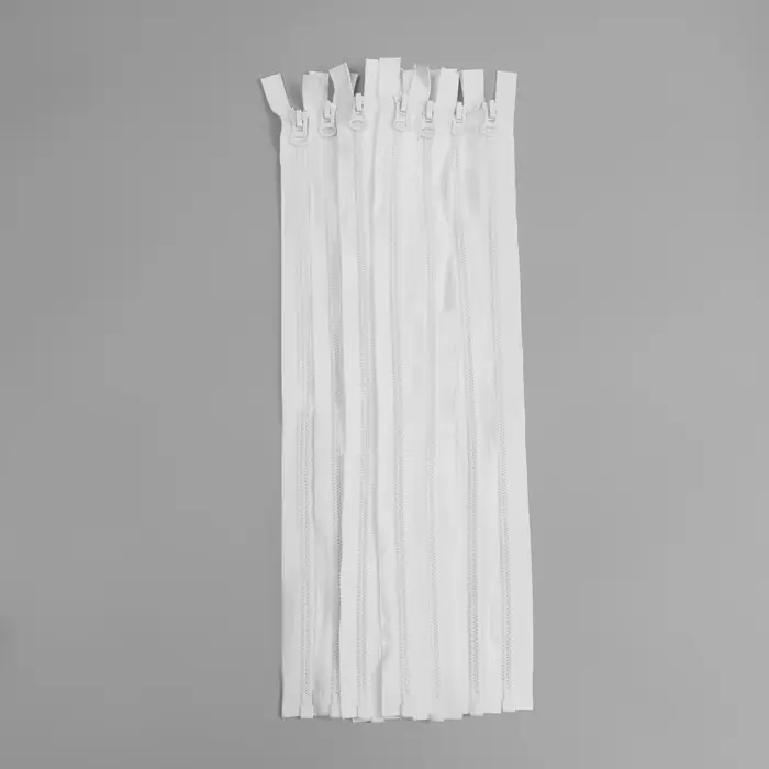 Молния &laquo;Трактор&raquo;, №7, разъёмная, замок автомат, 60 см, цвет белый, цена за 1 штуку