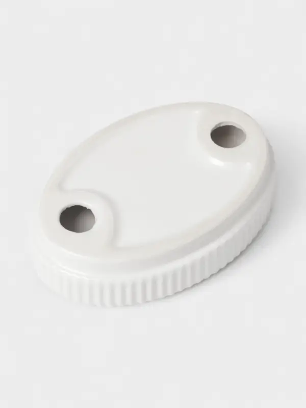 Набор аксессуаров для ванной &laquo;Грани&raquo;, 4 предмета, мыльница, дозатор для мыла, 2 стакана, белый