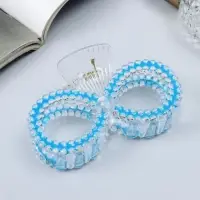 Крабик для волос &laquo;Хелен колор&raquo;, бесконечность, 9 см, МИКС