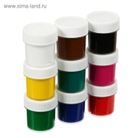 Краска акриловая, набор 9 цветов х 20 мл, Гамма "Хобби", морозостойкая, глянцевая, 3012197