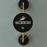 Люстра "Кансе" 2хЕ27 40Вт черно-золотой 41х15х23 см