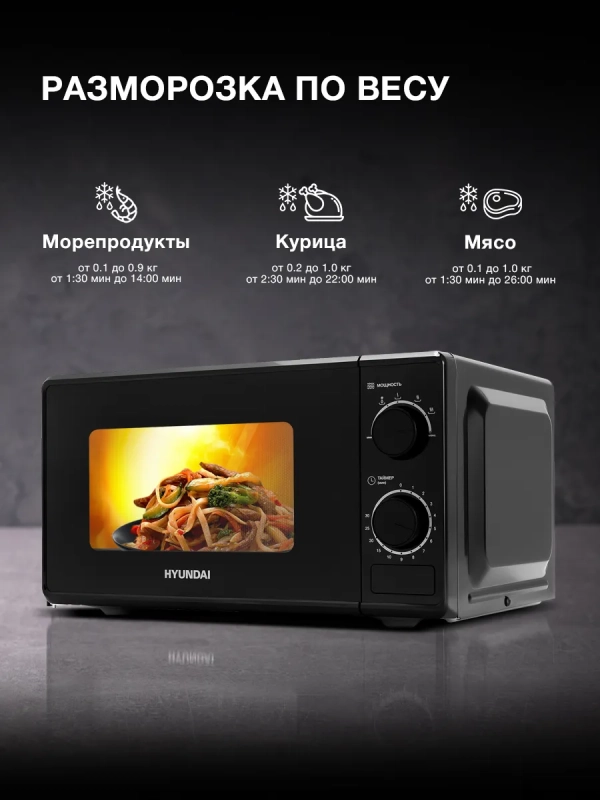 Микроволновая Печь HYM-M2096 20л 700Вт черный