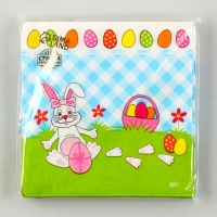 Салфетки бумажные &laquo;Белый кролик&raquo; с розовым бантиком, 33х33 см, набор 20 шт.