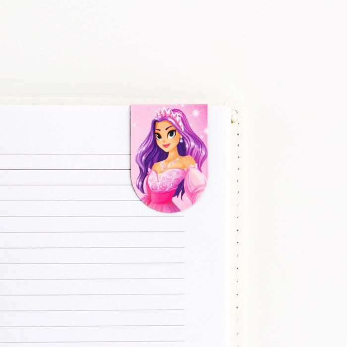 Закладки магнитные, 6 шт &laquo;Принцессы&raquo;