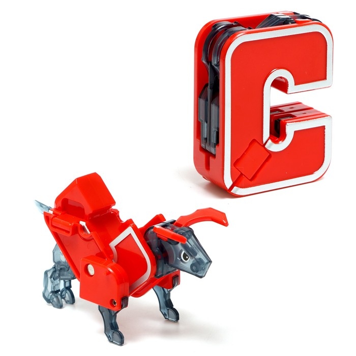 Робо-буквы &laquo;Звери&raquo;, набор 6 в 1, трансформируются, собираются в 1 робота