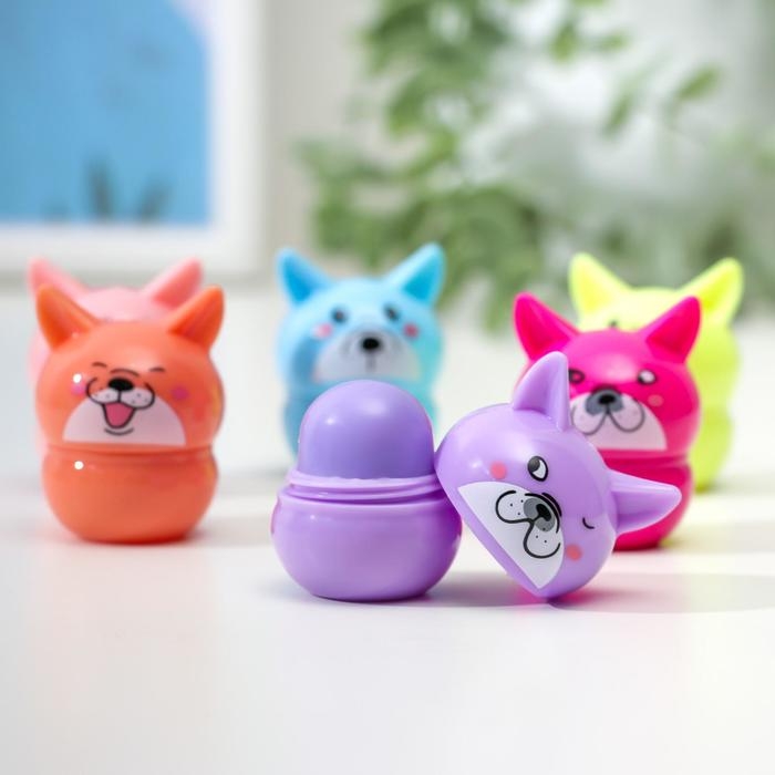 Бальзам для губ &laquo;Пёсик&raquo;, микс цветов и ароматов