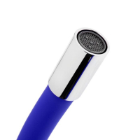 Смеситель для кухни Accoona A4882M-1, двухвентильный, с гибким изливом, синий