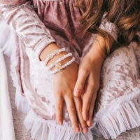 Набор детских браслетов &laquo;Выбражулька&raquo; 3 шт., цвет радужно-белый, форма МИКС