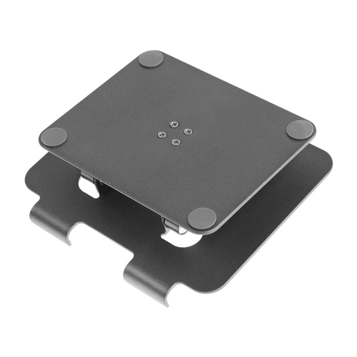 Подставка для планшета, регулируемая, складная, поворот на 360&deg;, металл, серая