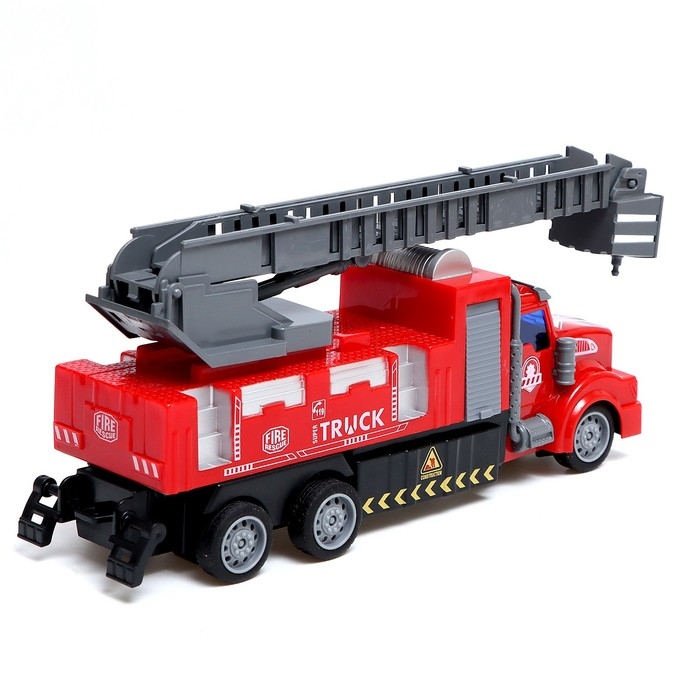 Грузовик радиоуправляемый &laquo;Пожарная служба&raquo;, свет, работает от батареек