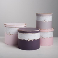 Набор коробок 4 в 1, упаковка подарочная, &laquo;Мрамор&raquo;, 14 х 14 х 13 - 20 х 20 х 17,5 см