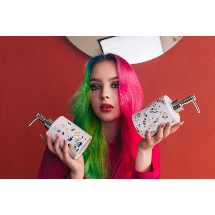 Дозатор для жидкого мыла Доляна &laquo;Эвкалипт&raquo;, 380 мл