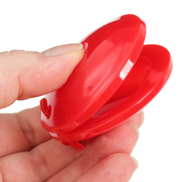 Кастаньеты &laquo;Музыка&raquo;, 2 шт., музыкальный инструмент, цвет МИКС, Крошка Я