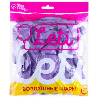 Шар латексный 12" &laquo;Хром&raquo;, металл, набор 100 шт., цвет фиолетовый