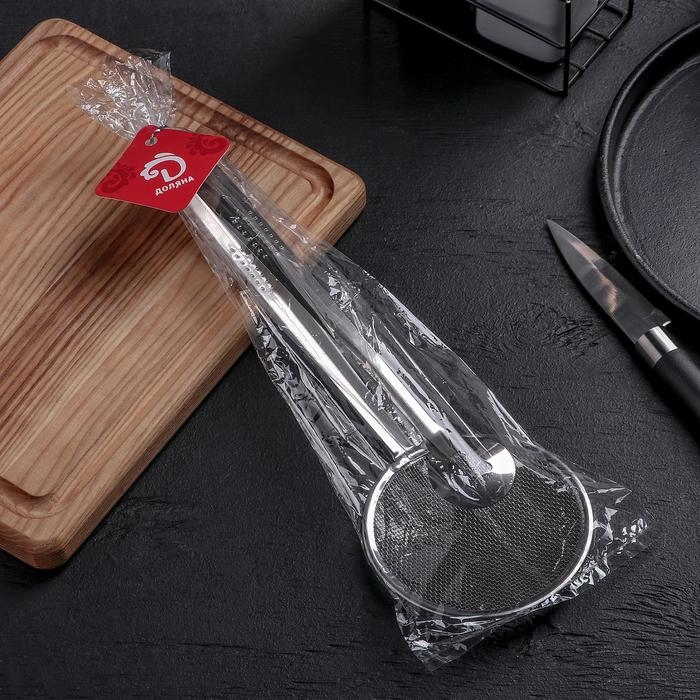 Щипцы - сито кухонные Доляна &laquo;Помощник&raquo;, 28 см