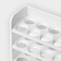 Контейнер для яиц, 30 ячеек, 25&times;10&times;19.5 см, цвет белый