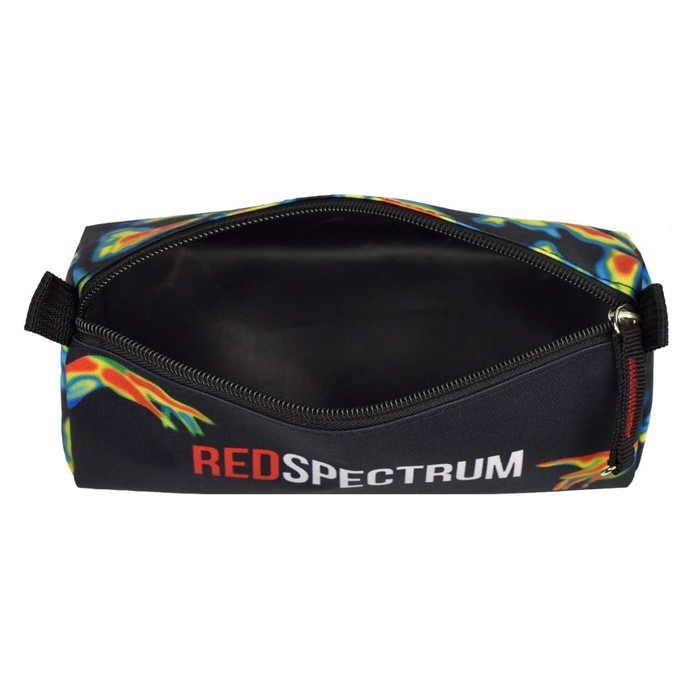 Пенал мягкий, 1 отделение, 80 х 200 х 40 мм, объёмный, Феникс "Ред спектрум" 65245