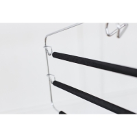 Плечики - вешалка для одежды LaDо́m Doux, 37&times;31см, многоуровневая, антискользящее покрытие, цвет чёрный