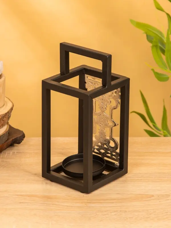 Подсвечник фонарь "Геральдика" 11х11х24,5 см, d 7,5 см, алюминий, железо