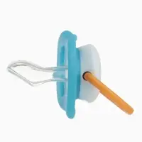 Соска - пустышка ортодонтическая &laquo;Пингвин&raquo;, +6 мес., цвет голубой