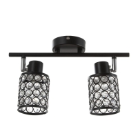 Люстра "Моки" 2хЕ14 40Вт черный 40х19 см