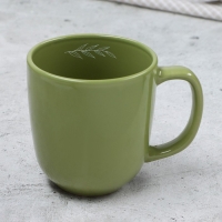 Кружка керамическая Dolce Ceramo &laquo;Олива&raquo;, 450 мл, зелёная