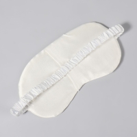 Маска для сна &laquo;ШЁЛК&raquo;, 20 &times; 10 см, резинка одинарная, цвет бежевый